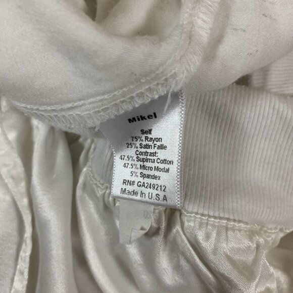 Pj Harlow White Satin Drawstring Shorts Small Womens Lounge Sleepwear - Picture 4 of 4